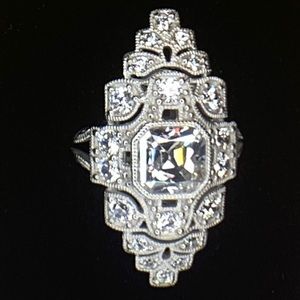 925 Antique Style Sterling Silver, size7